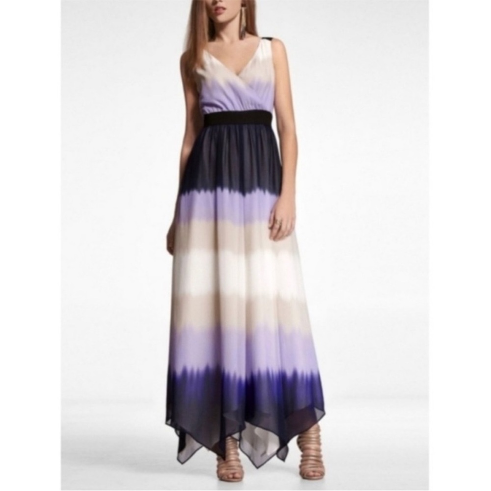 Express Purple Ombre Maxi Dress